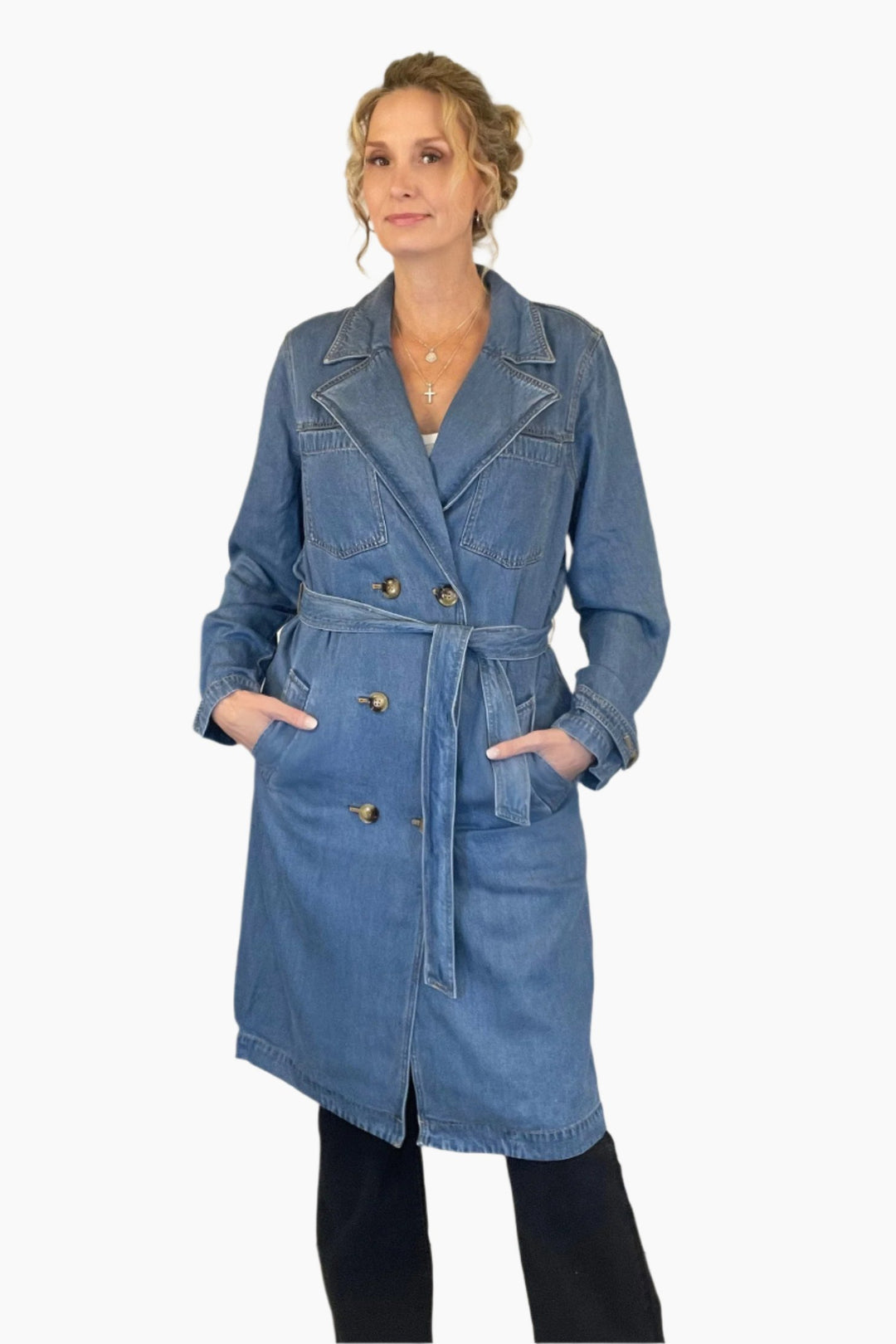 Denim Trench Coat - Final Sale