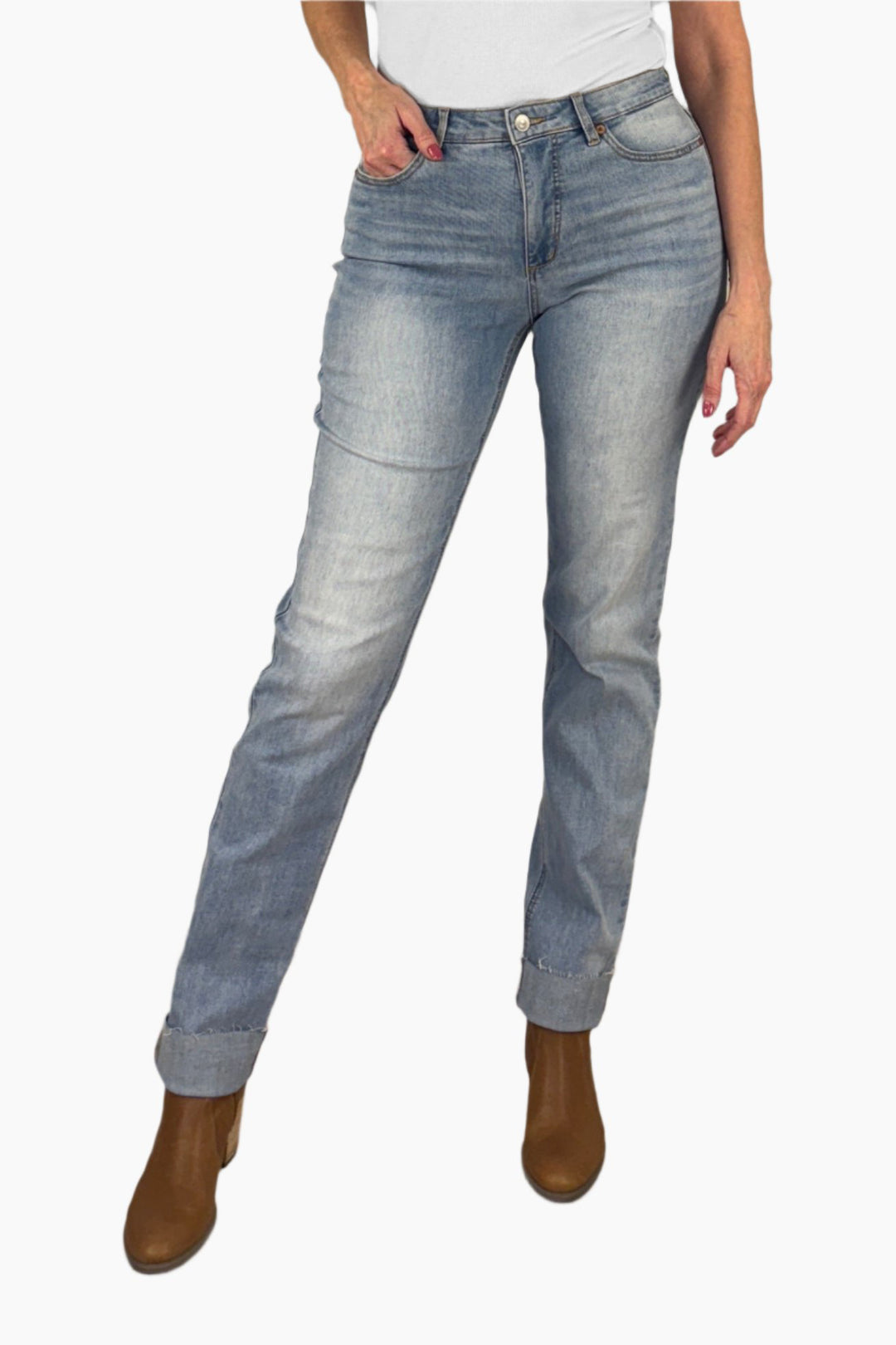Audrey Straight Leg Girlfriend Jean
