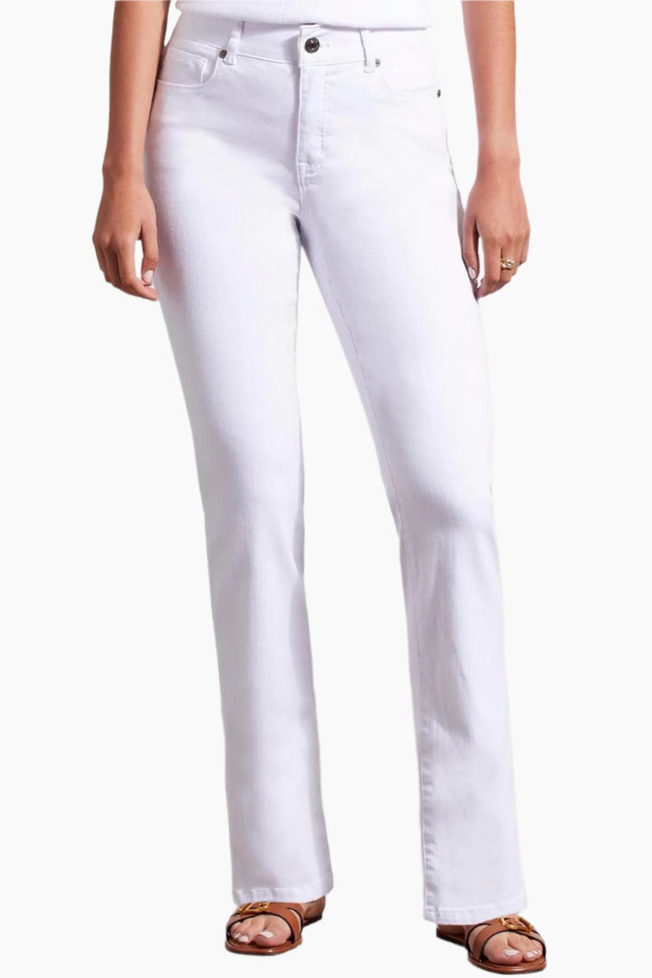 Sophia Curvy Straight Leg Jean - 38" Inseam White