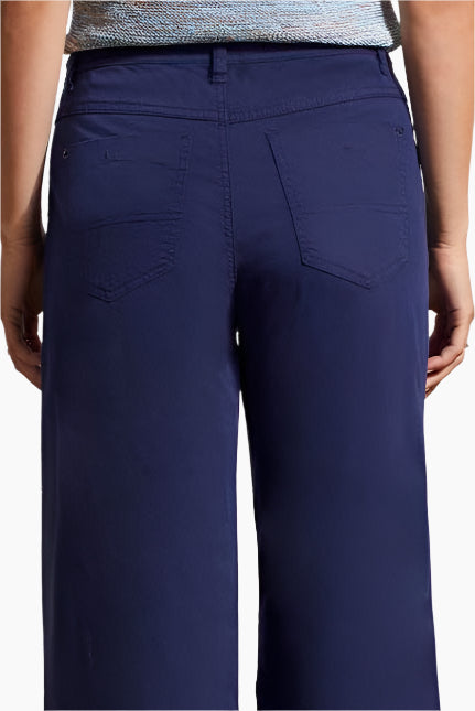 Nautical Wide Leg Twill Pant - Final Sale
