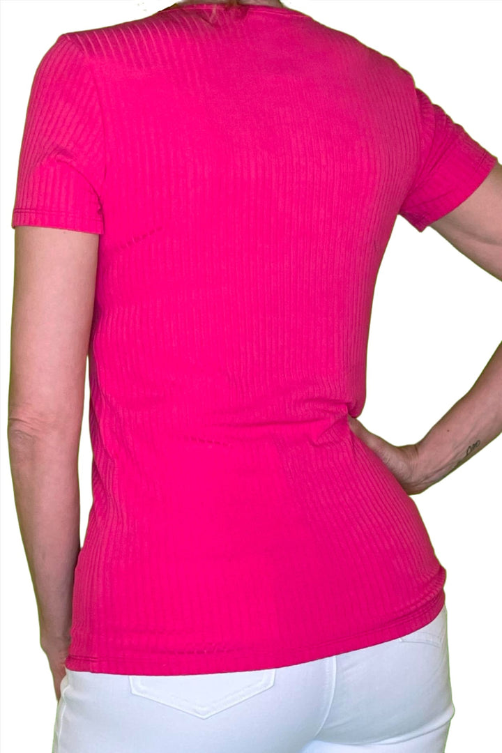 Ribbed Short Sleeve Tee - Final Sale