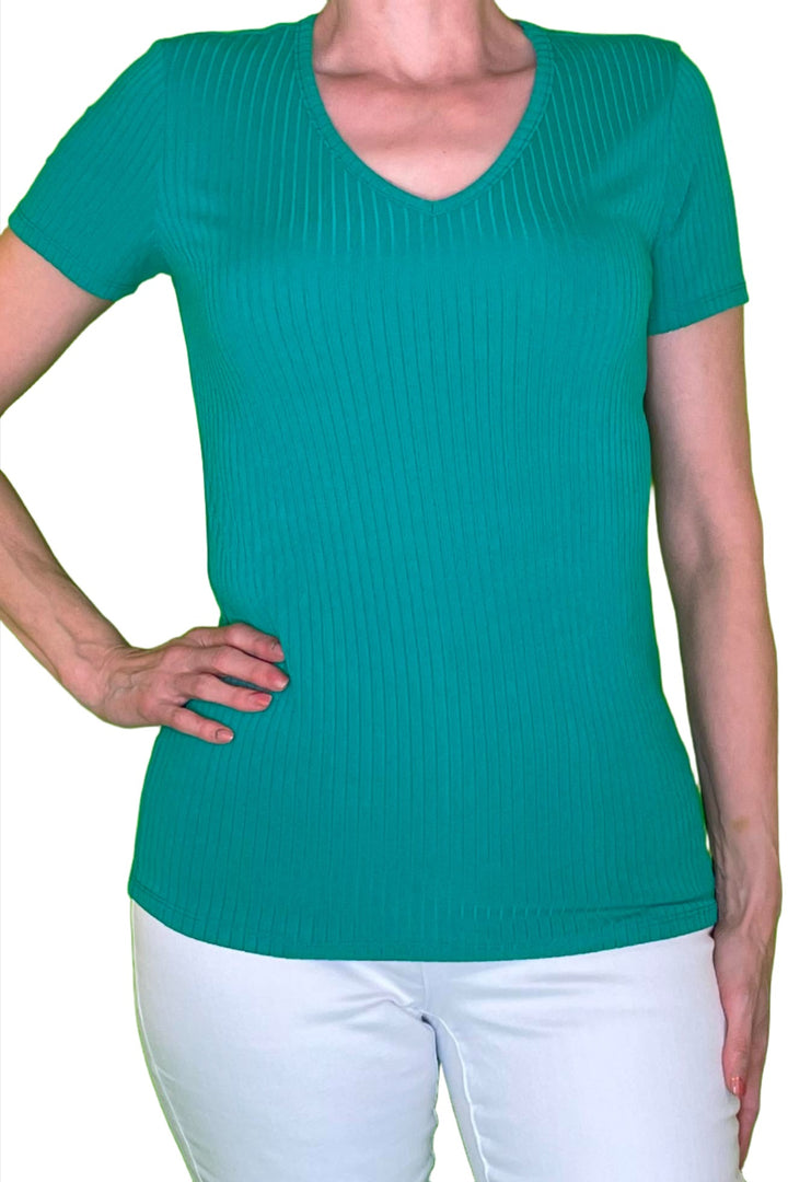 Ribbed Short Sleeve Tee - Final Sale