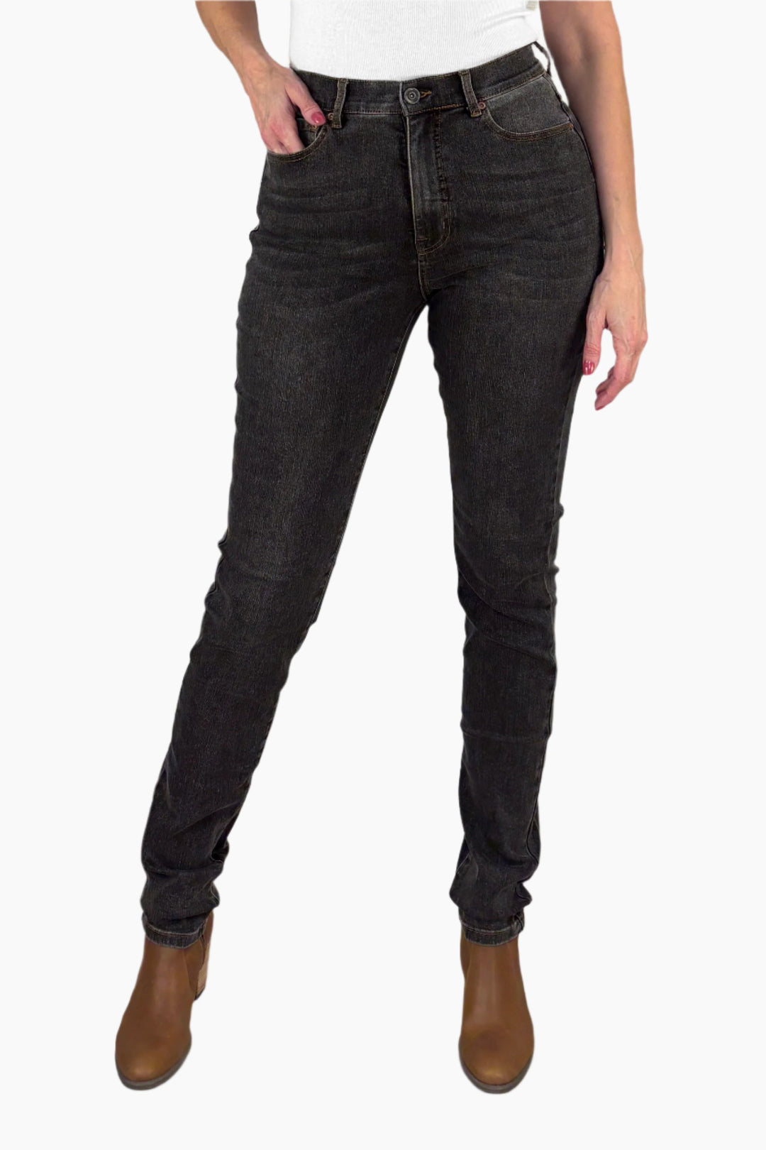 Brooke Slim Leg Jean Thunder - Final Sale
