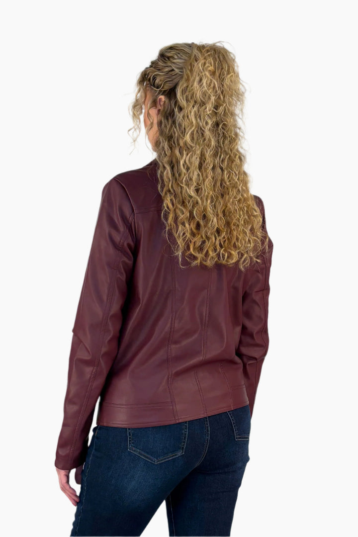 Vegan Leather Biker Jacket - Final Sale