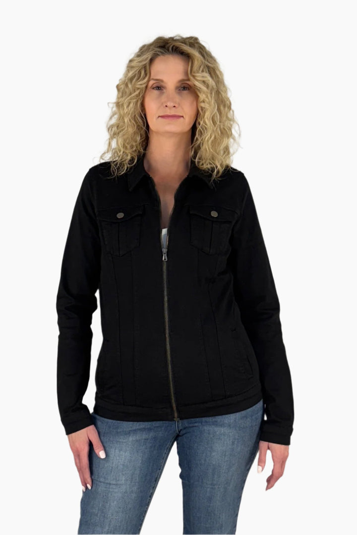 Zip Denim Jacket