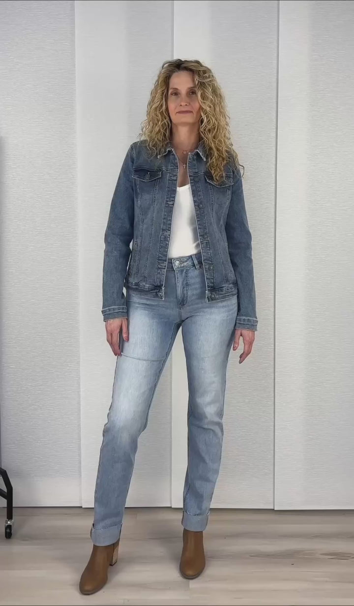 Audrey Straight Leg Girlfriend Jean