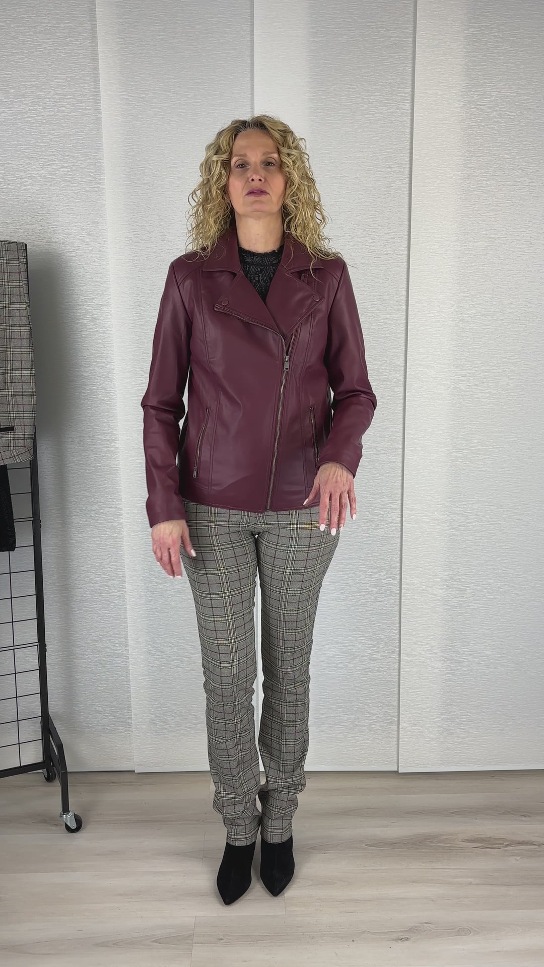 Vegan Leather Biker Jacket - Final Sale
