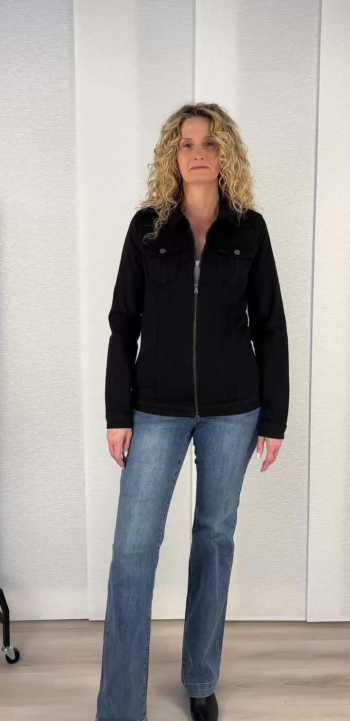 Zip Denim Jacket