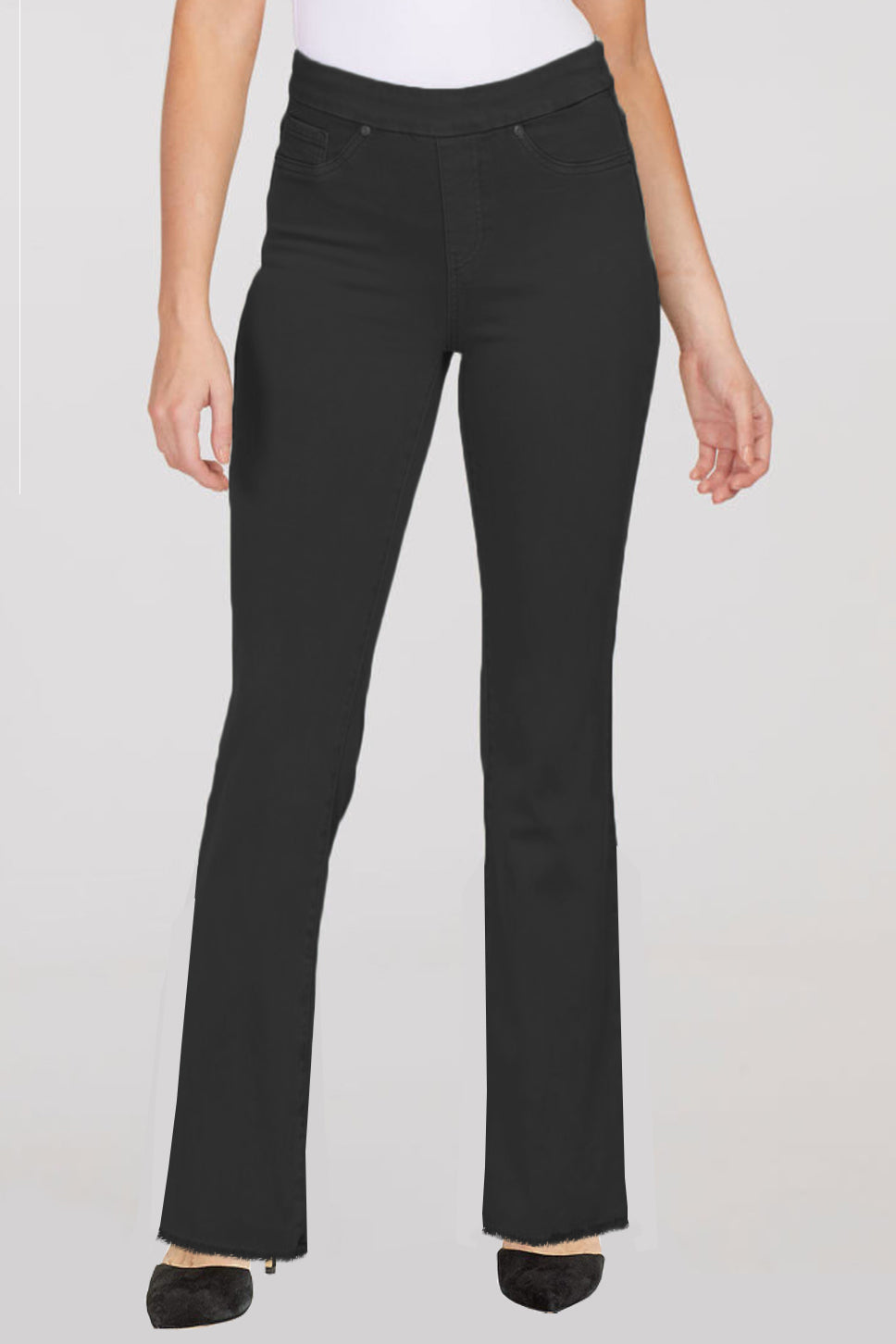 Fray Hem Straight Leg Jean - Final Sale
