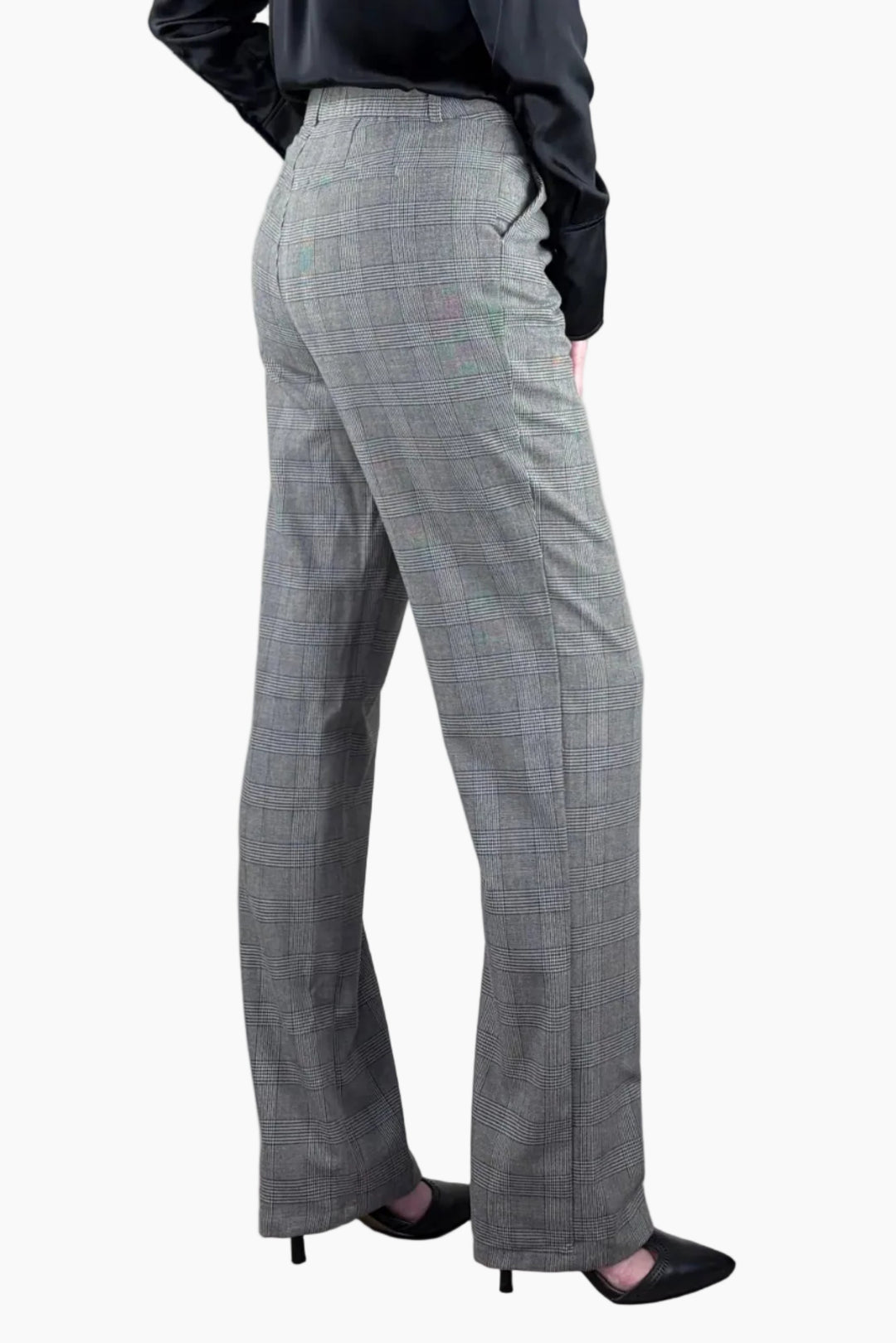 Plaid Straight Leg Tall Trouser