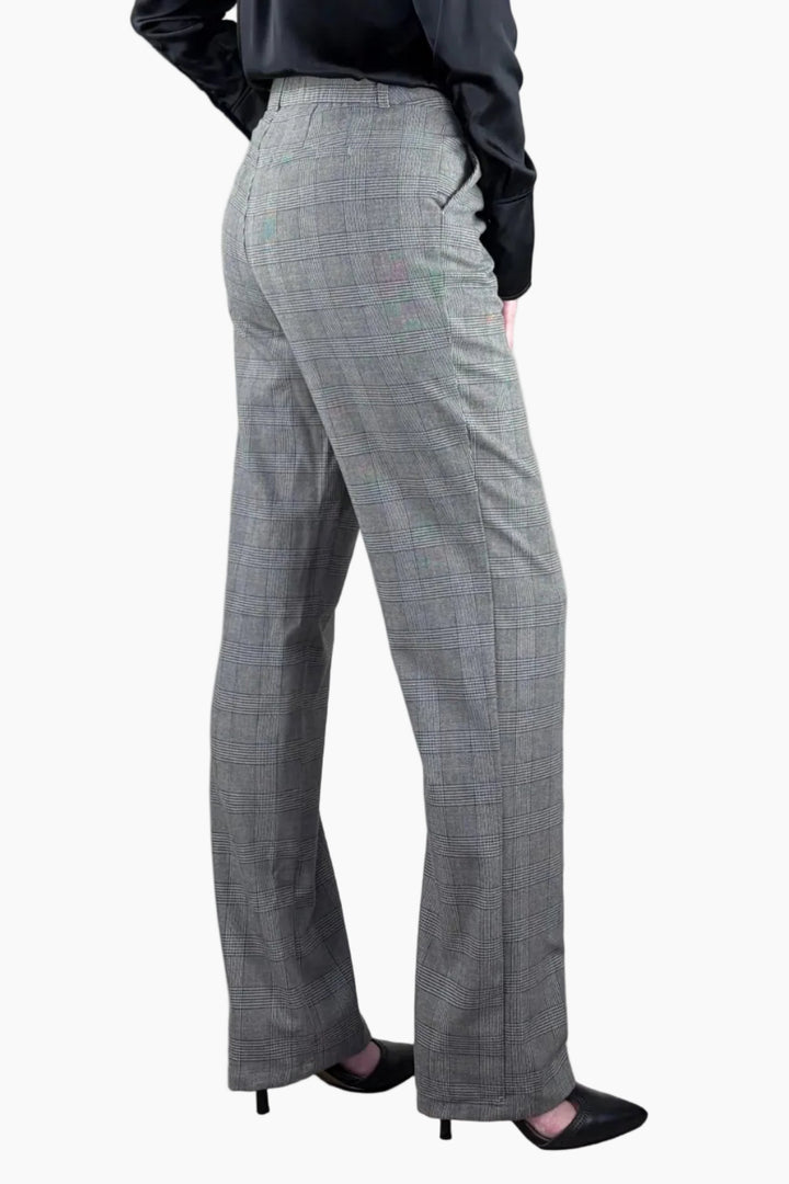 Plaid Straight Leg Tall Trouser