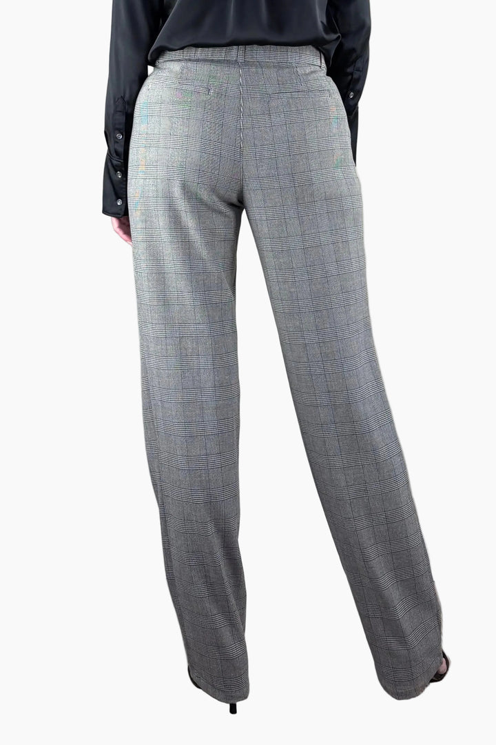 Plaid Straight Leg Tall Trouser