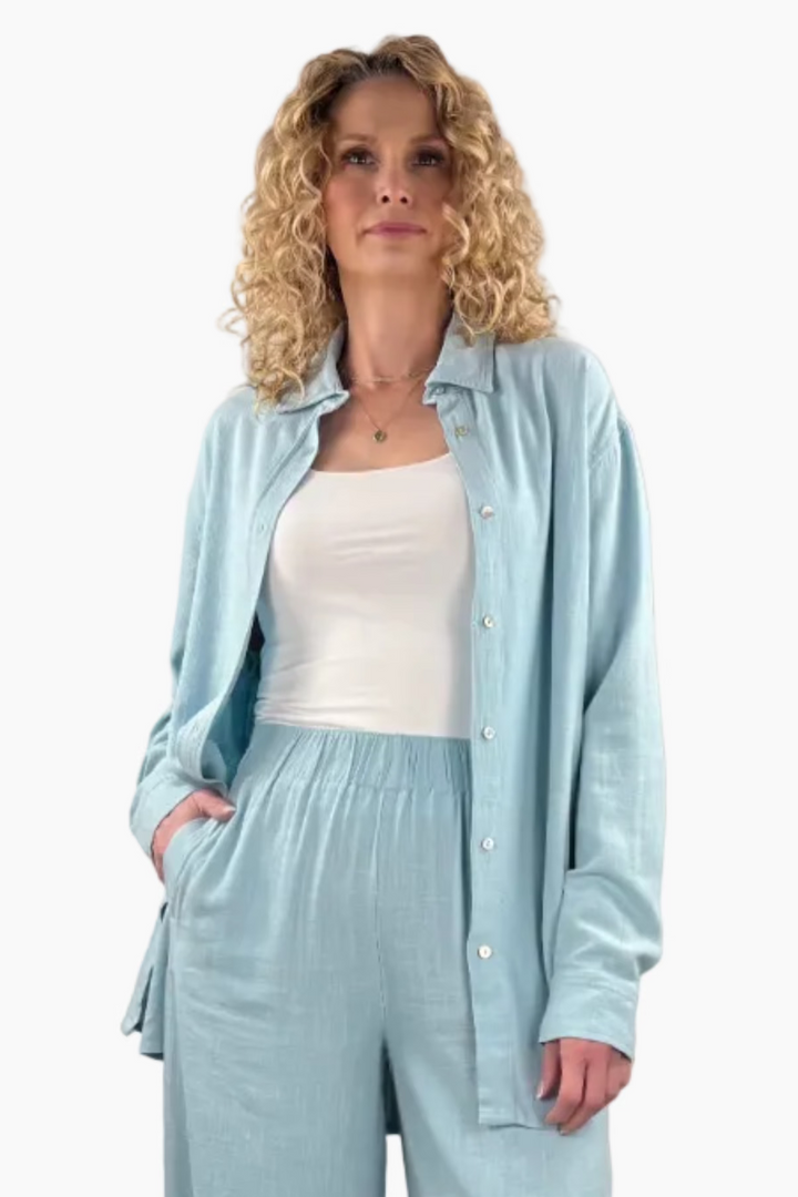 Breezy Tall Linen Button Up Shirt