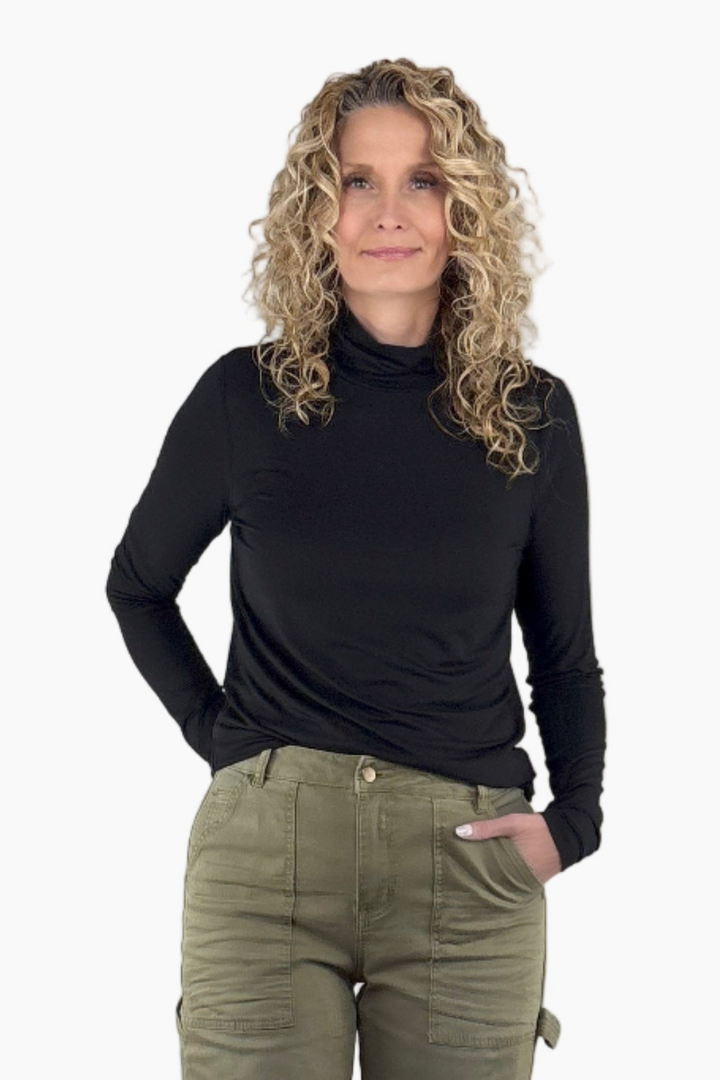 Bamboo Tall Turtleneck Tee