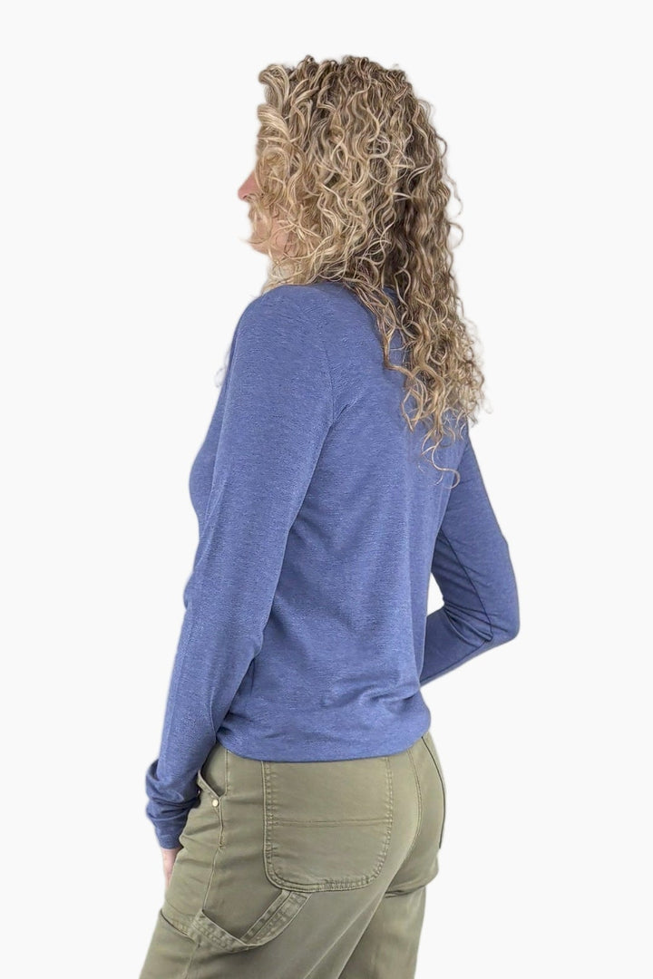 Bamboo Tall Long Sleeve V-neck Tee