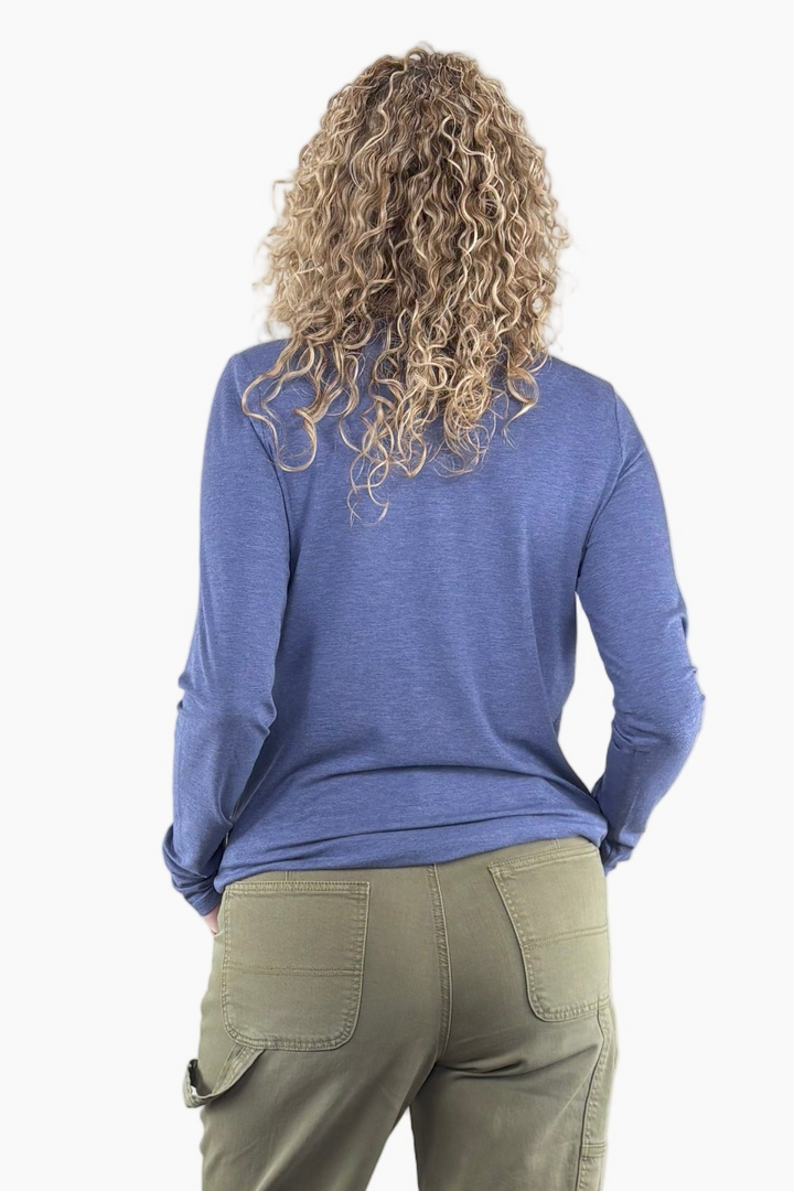 Bamboo Tall Long Sleeve V-neck Tee