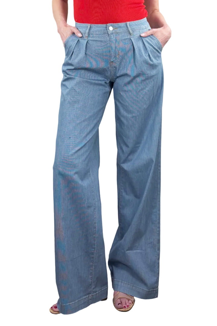 Railroad Stripe Tall Trouser Jean