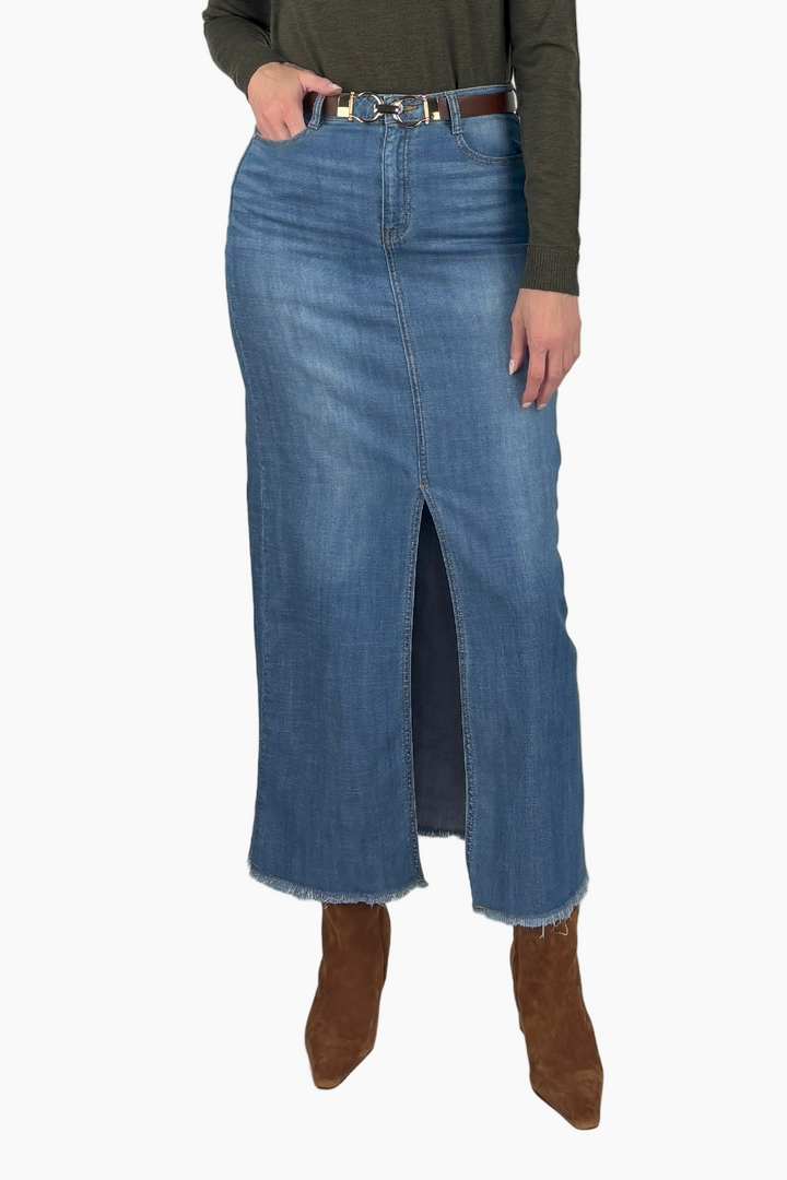 Denim Maxi Skirt