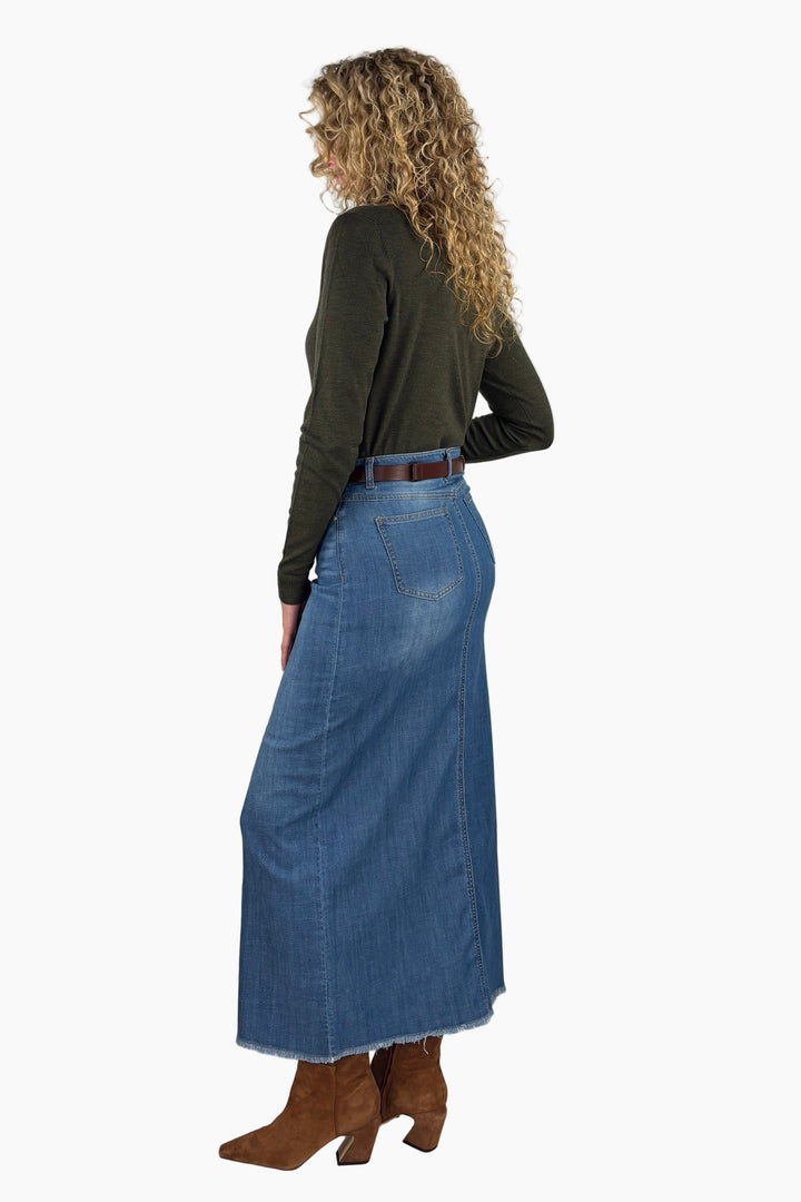 Denim Maxi Skirt
