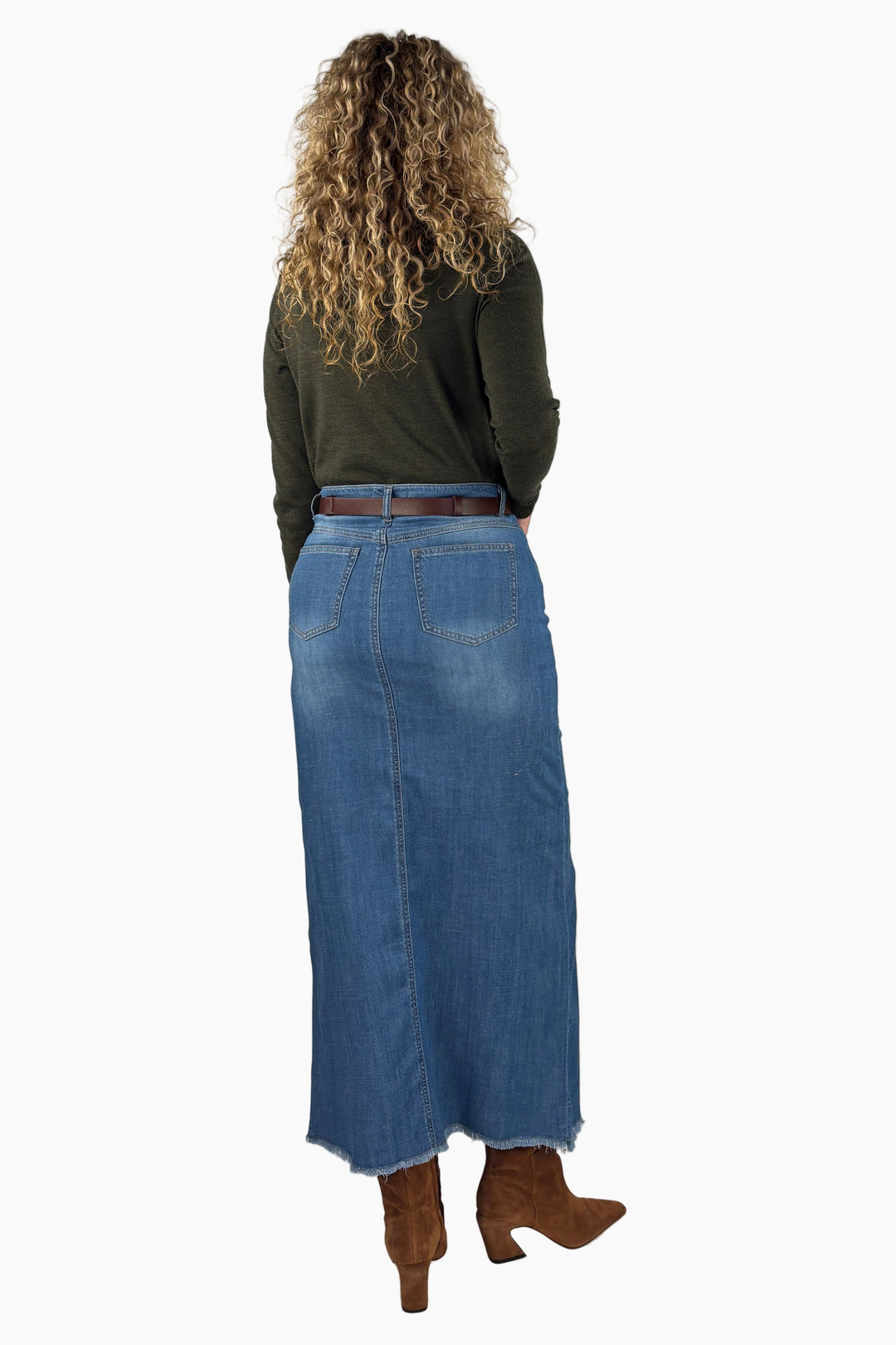 Denim Maxi Skirt