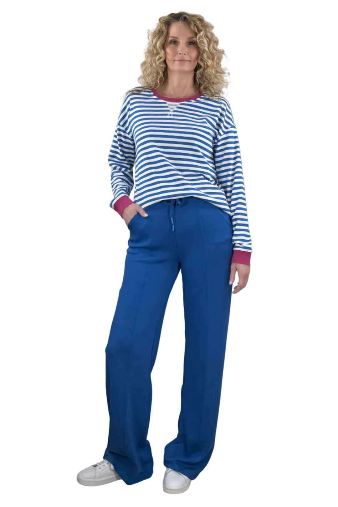 Luxe French Terry Striped Tall Sweatshirt