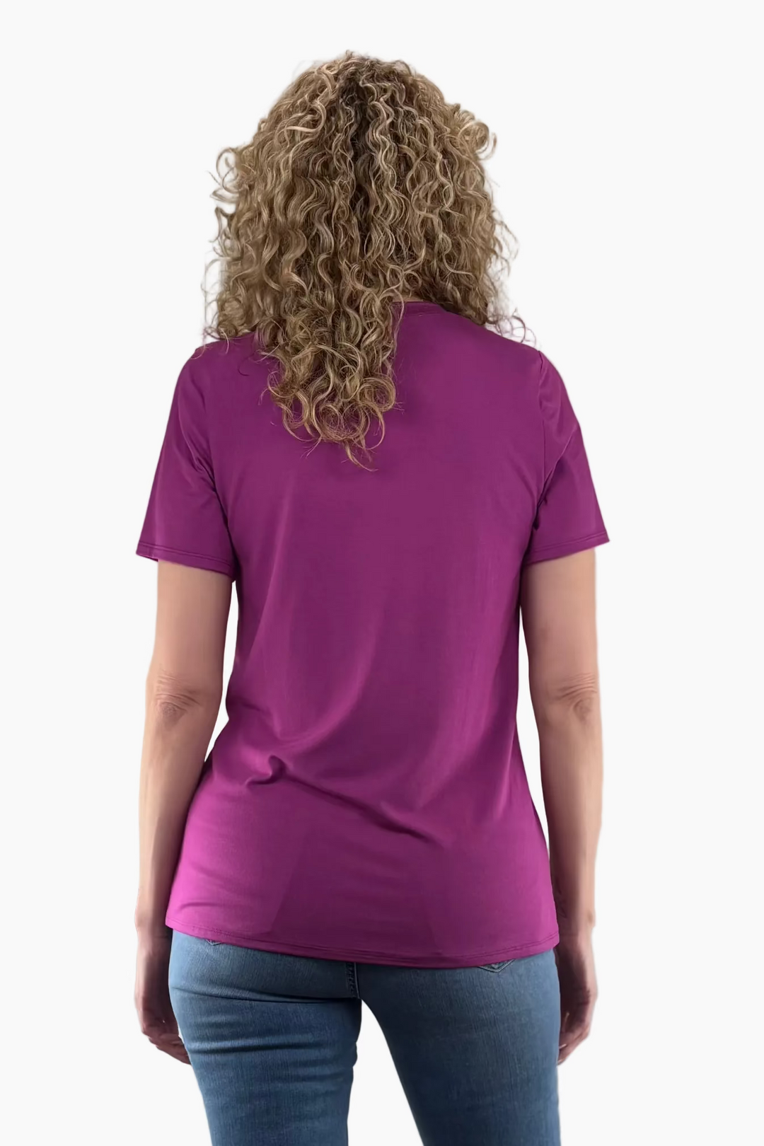 Bamboo Short Sleeve V-Neck Tall Tee