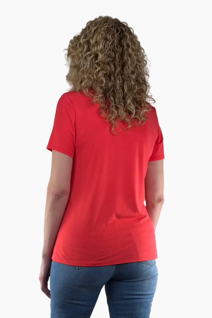 Bamboo Short Sleeve V-Neck Tall Tee