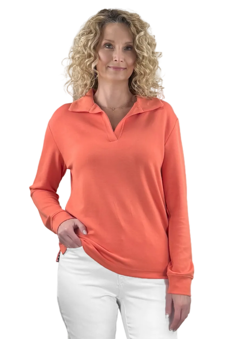 Luxe Johnny Collar Tall Pullover