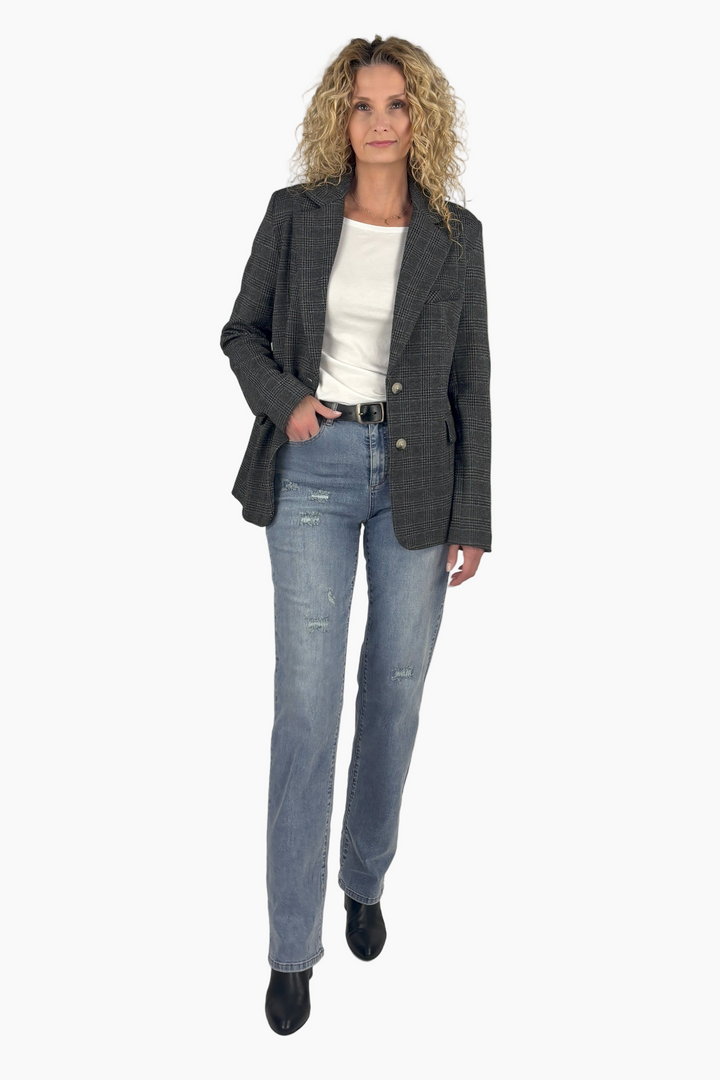 Devon Plaid Tall Blazer