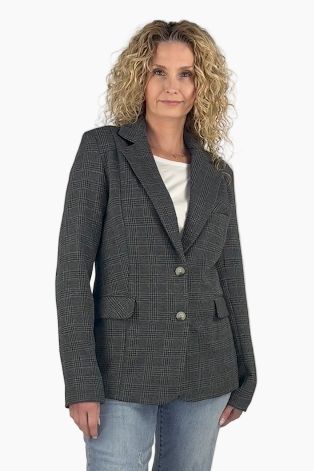Devon Plaid Tall Blazer