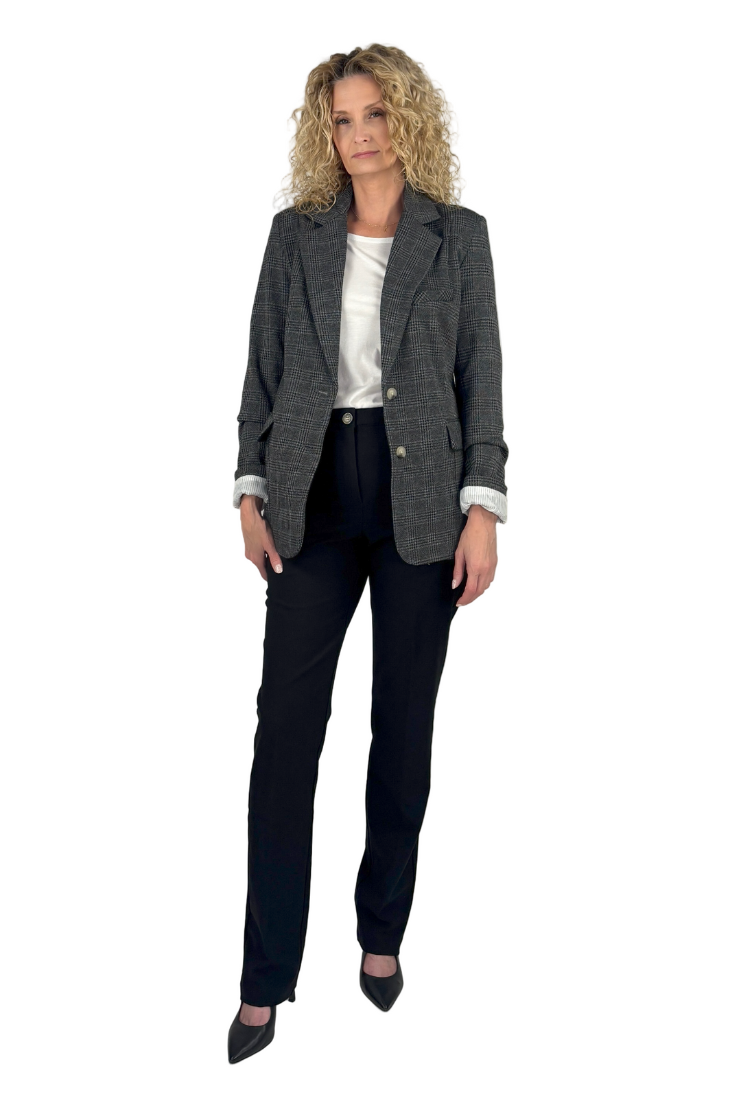Devon Plaid Tall Blazer