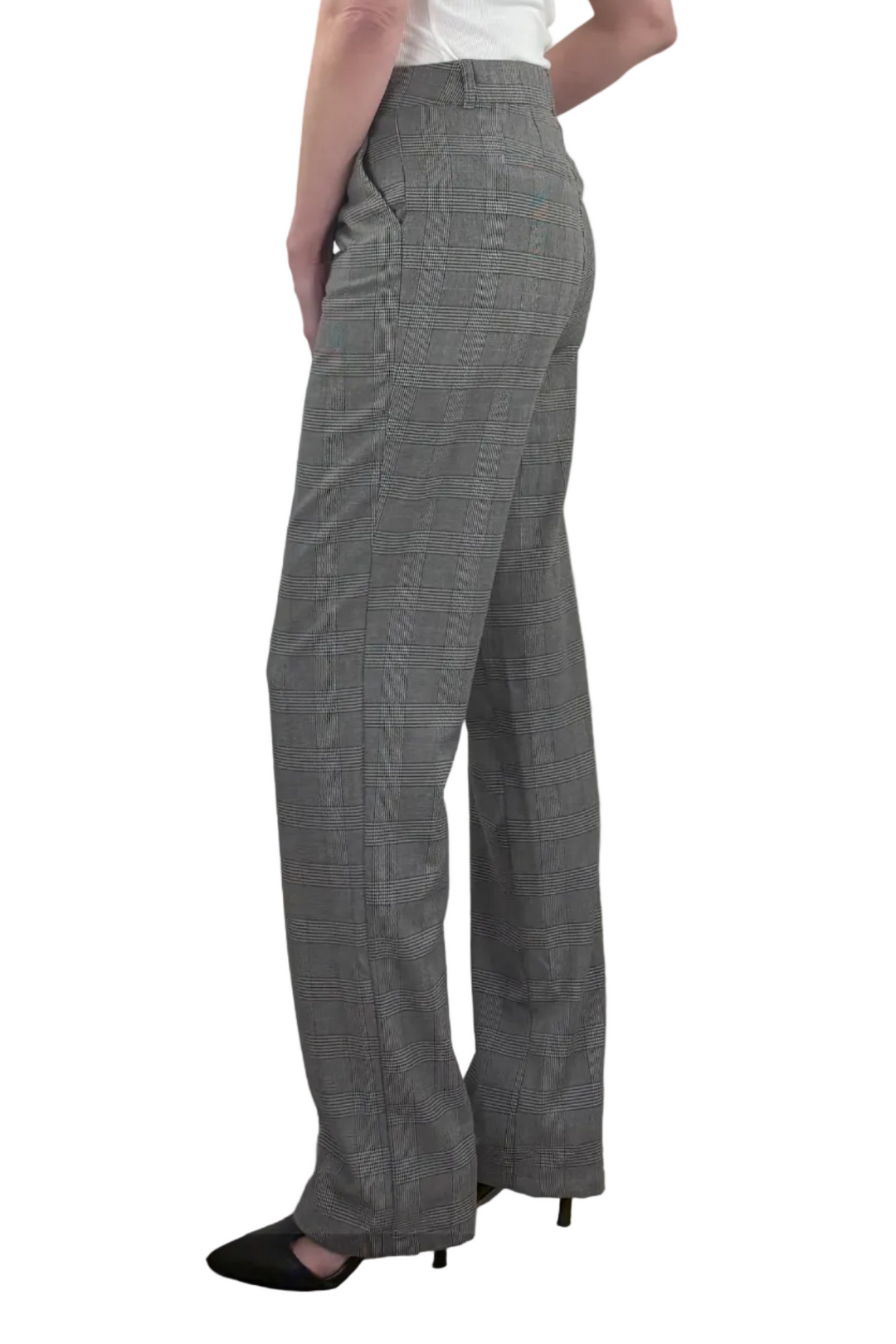 Plaid Straight Leg Tall Trouser