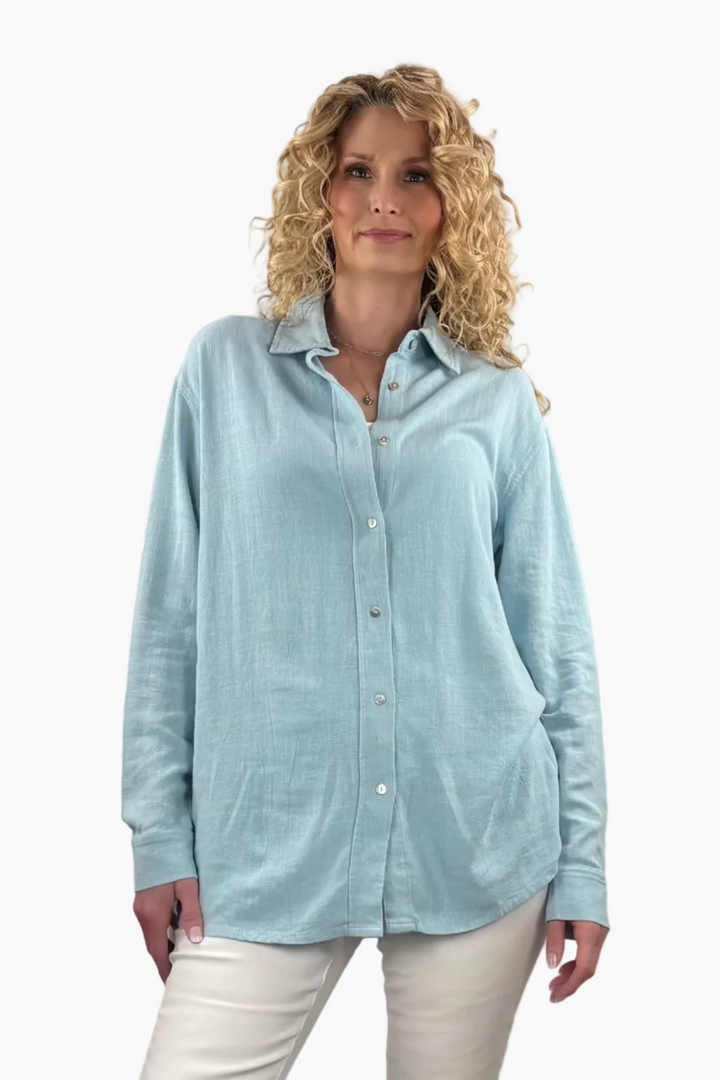 Breezy Tall Linen Button Up Shirt