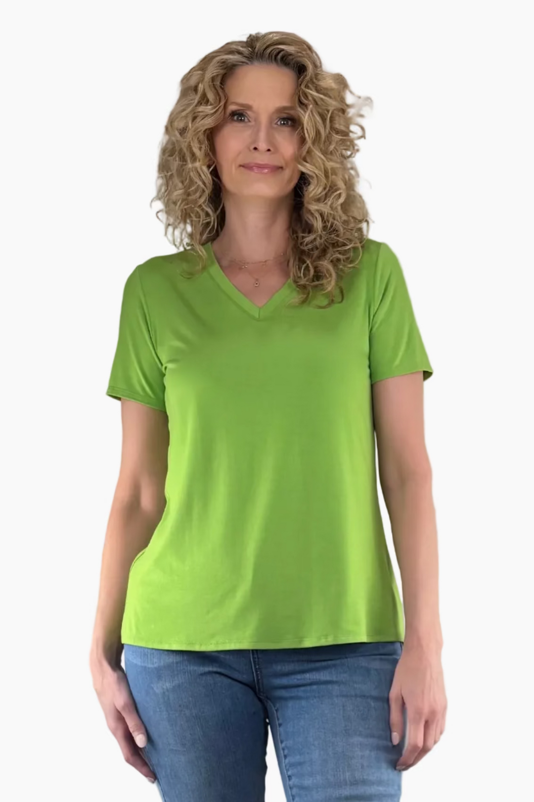 Bamboo Short Sleeve V-Neck Tall Tee