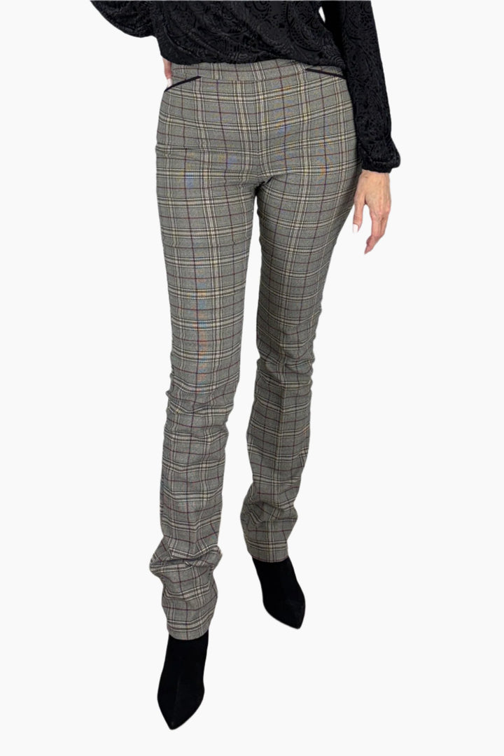 Bordeaux Plaid Tall Pant