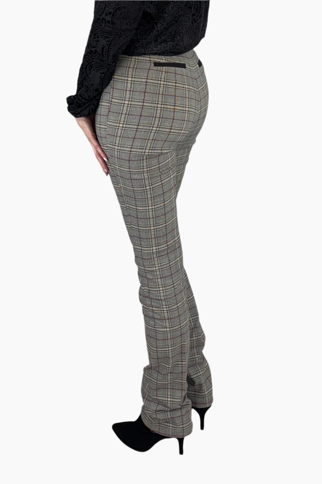 Bordeaux Plaid Tall Pant