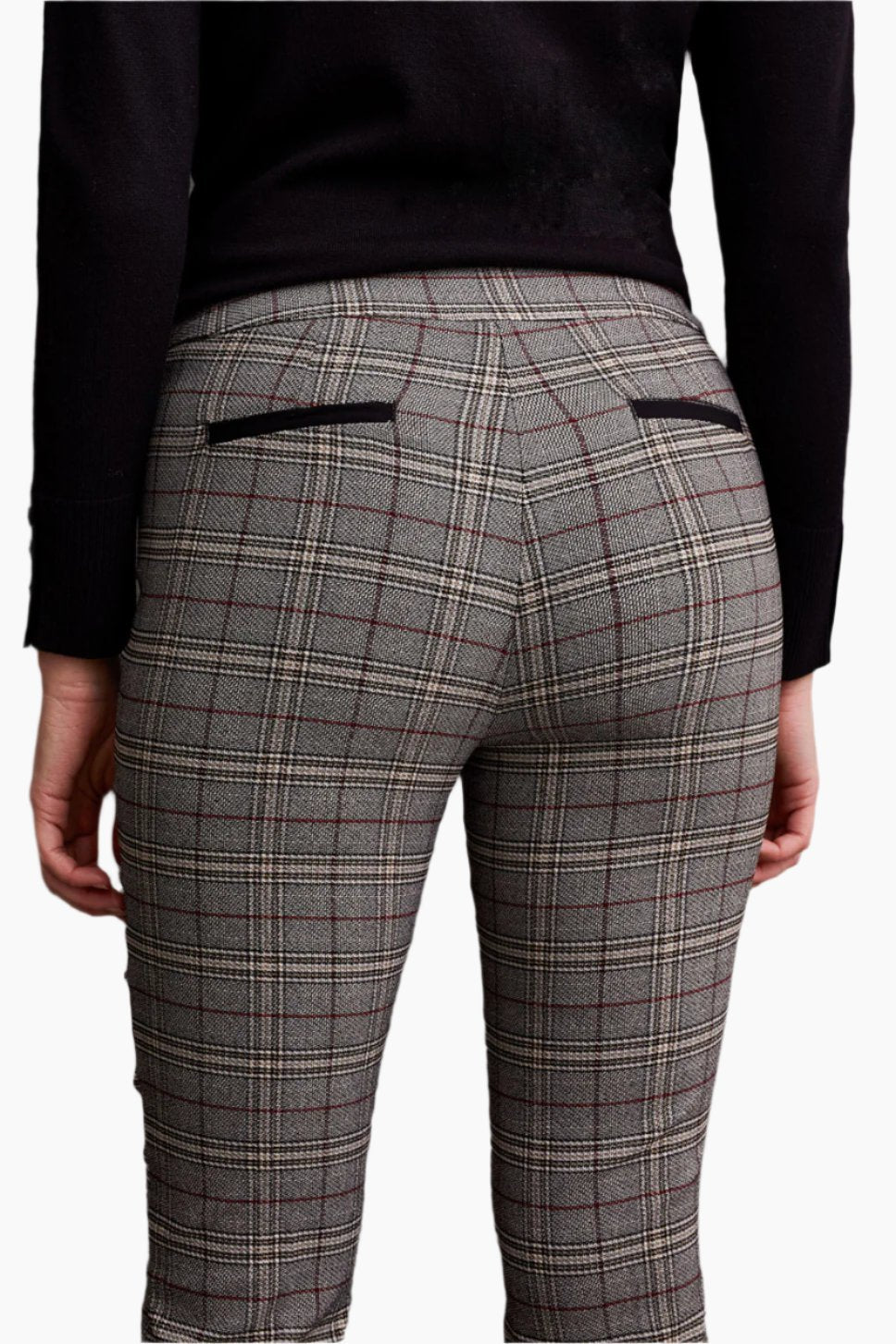 Bordeaux Plaid Tall Pant