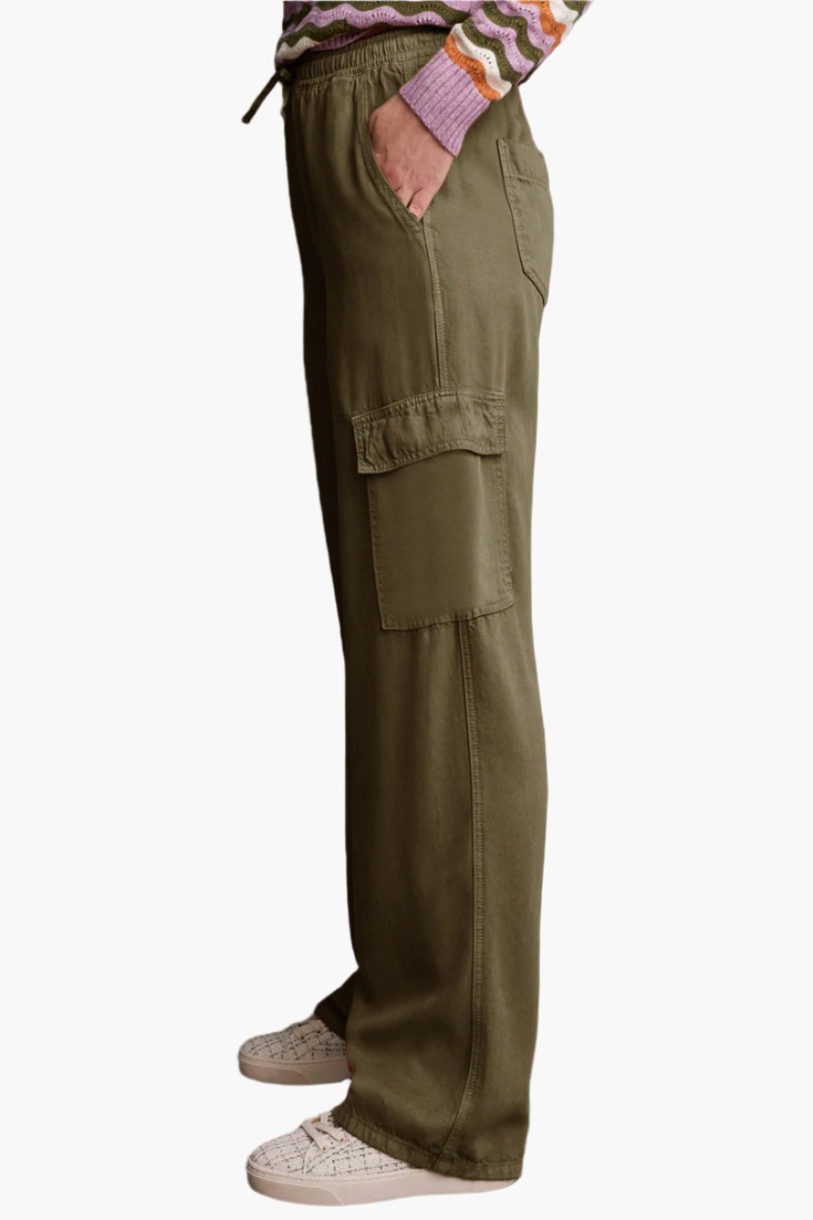 Tall Wide Leg Military Cargo Pant