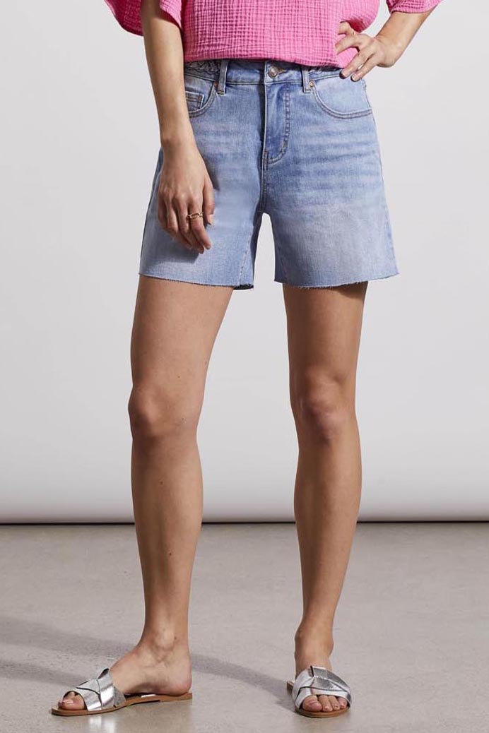 Braided Waist Denim Shorts - Final Sale