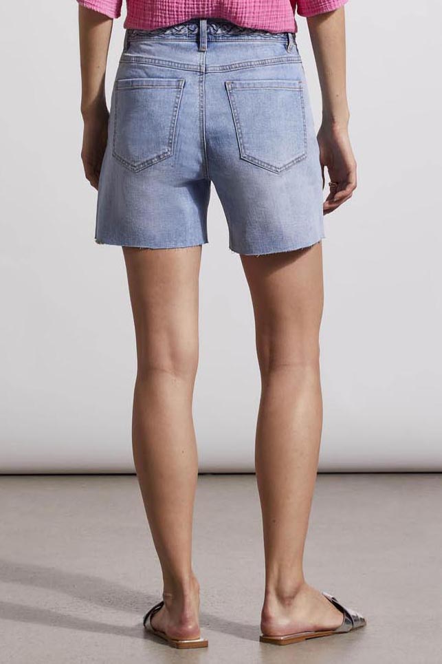 Braided Waist Denim Shorts - Final Sale