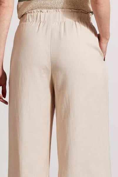 Linen Pant with Button Detail - Final Sale