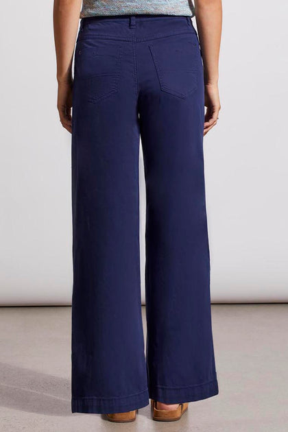 Simply Tall Womens Clothing Nautical Wide Leg Twill Pant