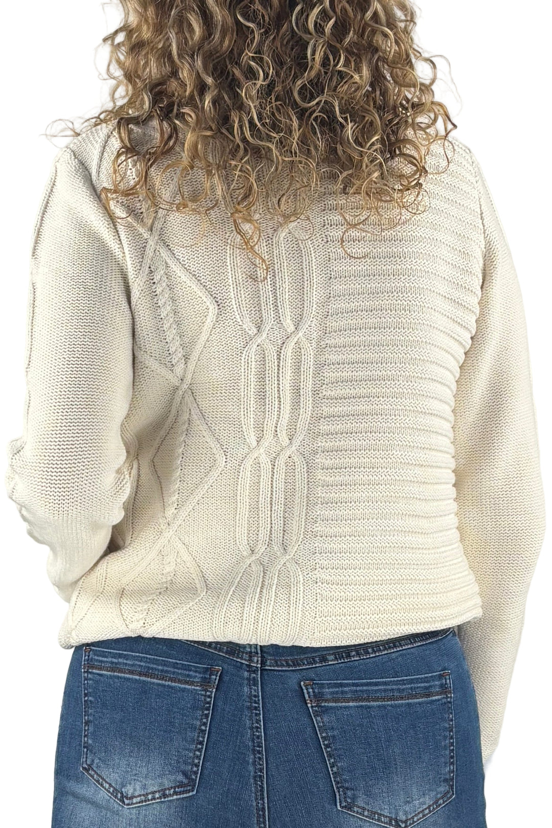 Pure Cotton Mock Neck Sweater
