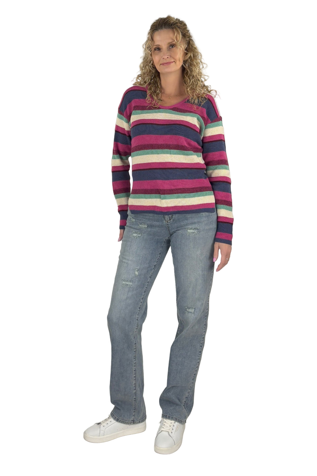 Pure Cotton Tall Waffle Stitch Sweater