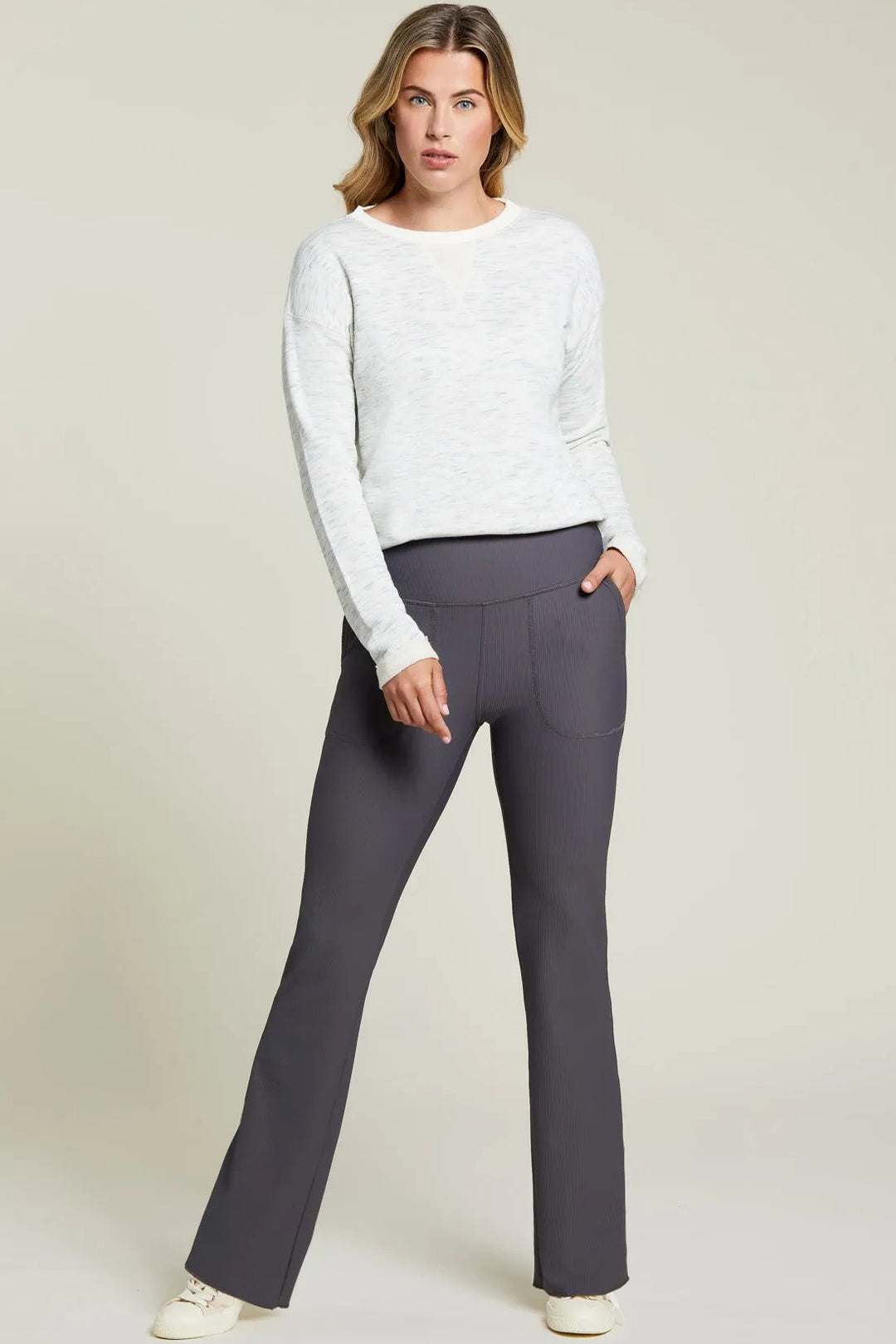 Ribbed Flare Legging - Final Sale