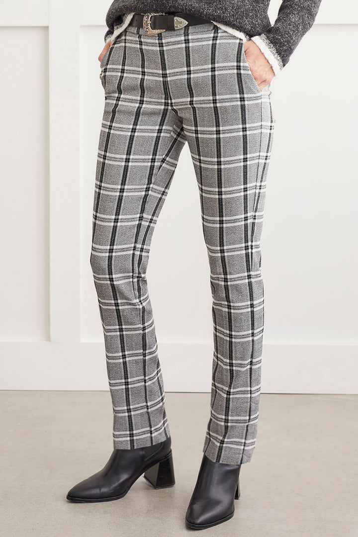 Silver Plaid Tall Pant