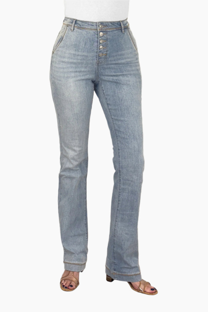 Brooke Button Fly Microflare Jean