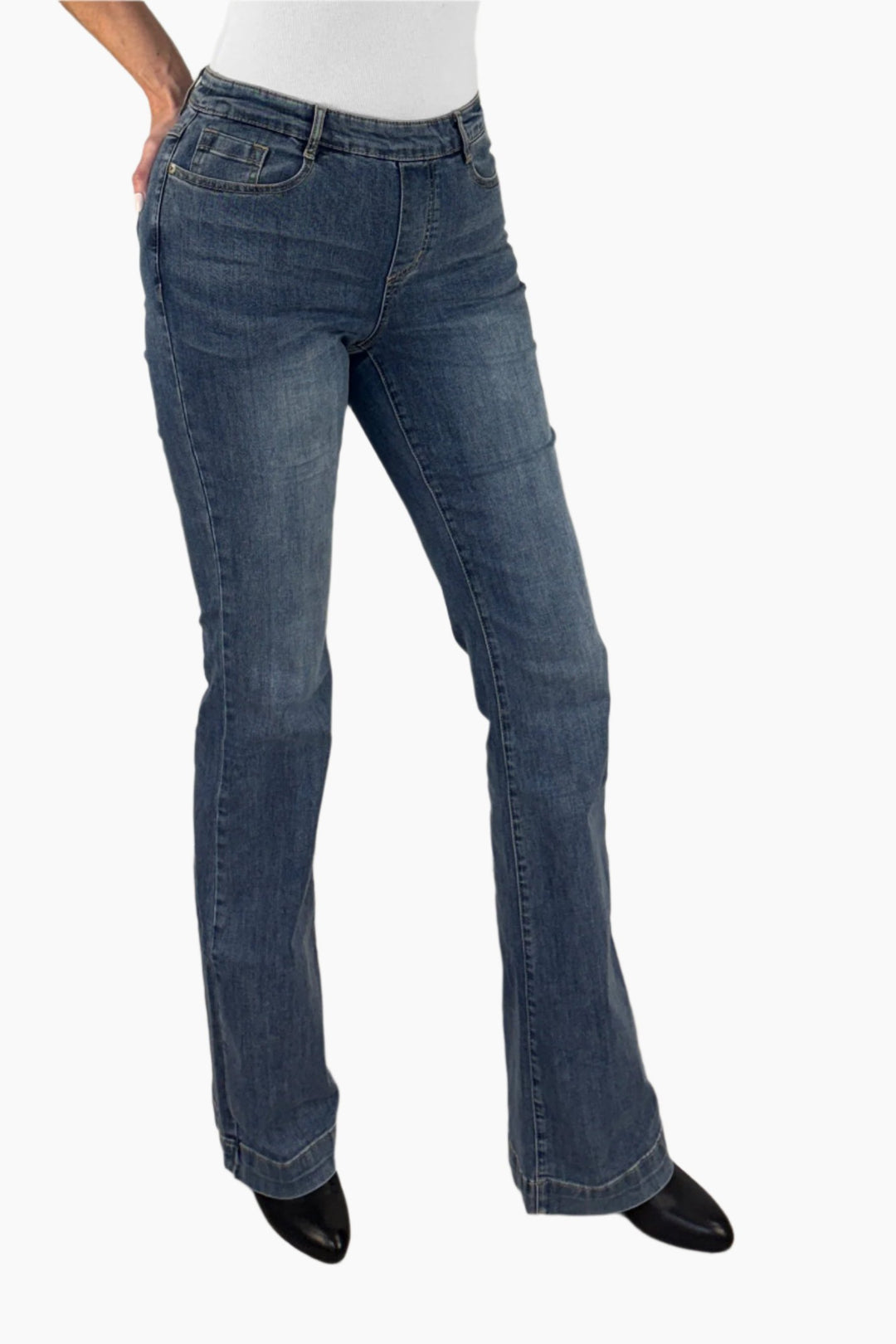Pull On Flare Jean