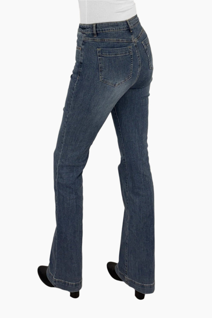 Pull On Flare Jean