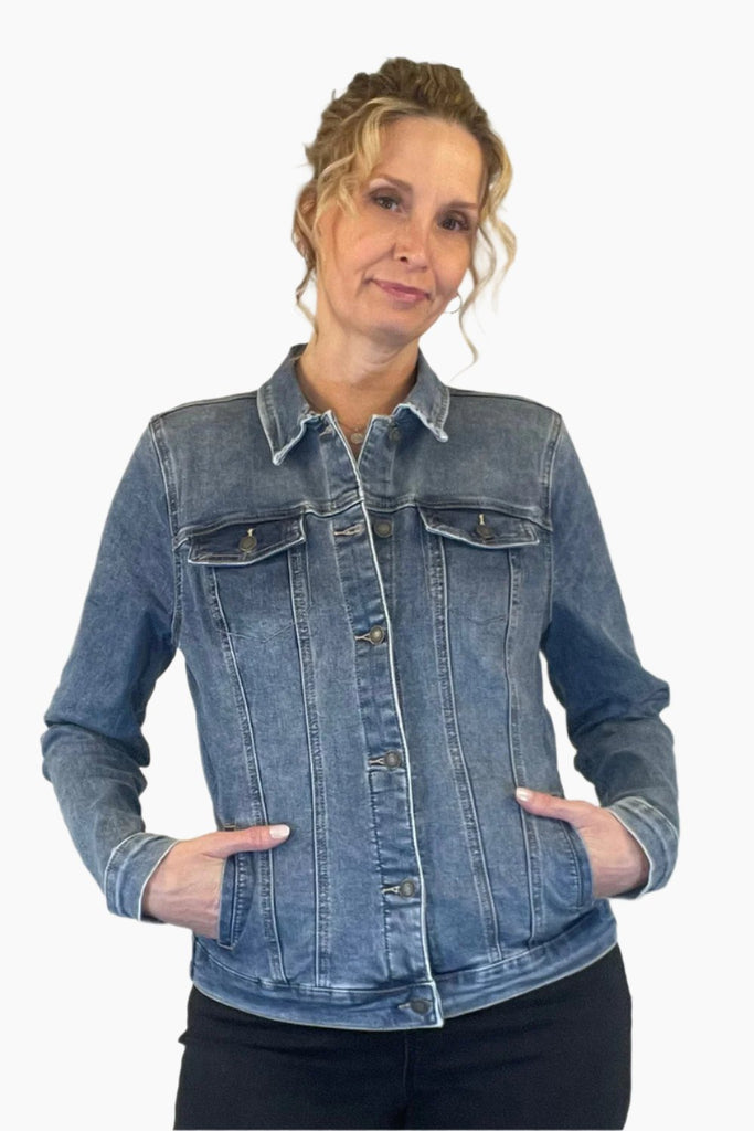 Simply Tall Womens Classic Tall Denim Jacket